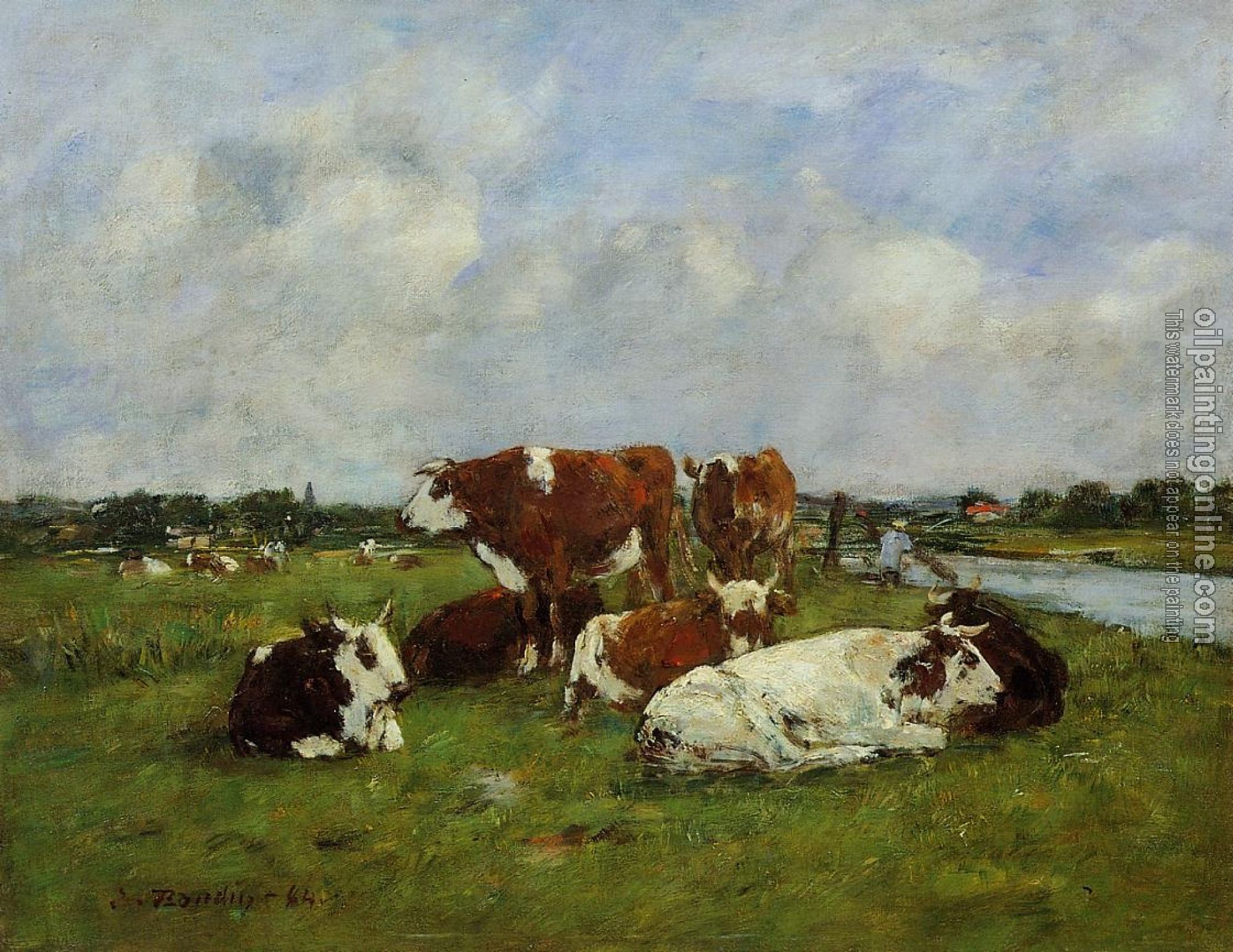 Boudin, Eugene - Pasturage on the Banks of the Touques